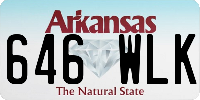 AR license plate 646WLK