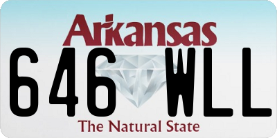 AR license plate 646WLL