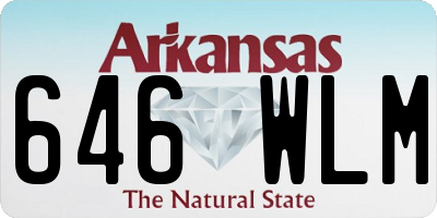 AR license plate 646WLM