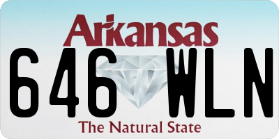 AR license plate 646WLN
