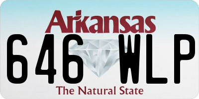 AR license plate 646WLP