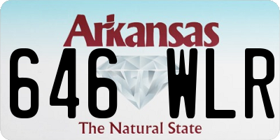 AR license plate 646WLR