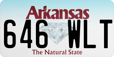 AR license plate 646WLT