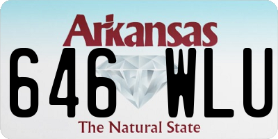 AR license plate 646WLU