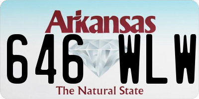 AR license plate 646WLW