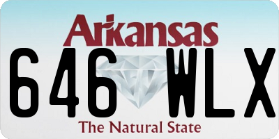 AR license plate 646WLX