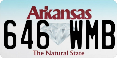 AR license plate 646WMB