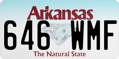AR license plate 646WMF