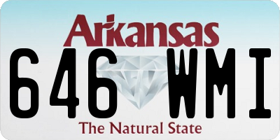 AR license plate 646WMI
