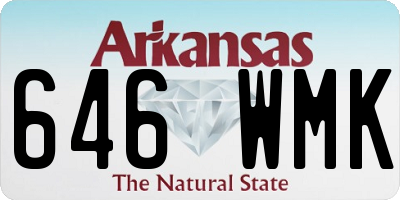 AR license plate 646WMK