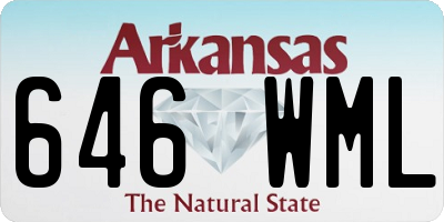 AR license plate 646WML