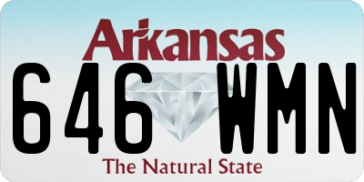 AR license plate 646WMN