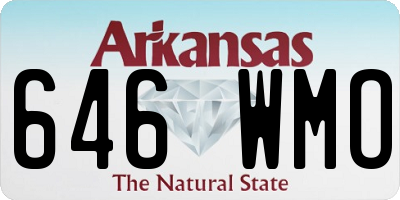 AR license plate 646WMO