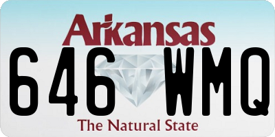 AR license plate 646WMQ