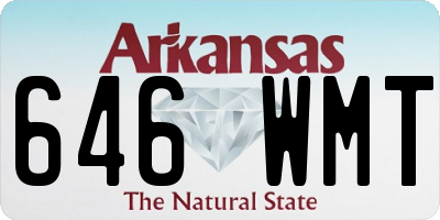 AR license plate 646WMT