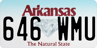 AR license plate 646WMU