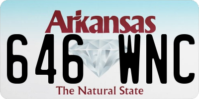 AR license plate 646WNC