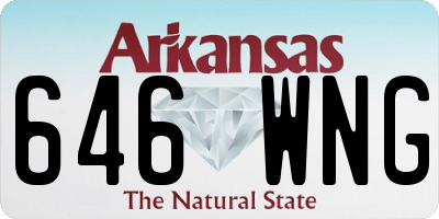 AR license plate 646WNG