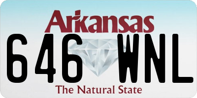 AR license plate 646WNL