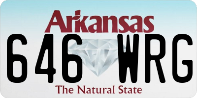 AR license plate 646WRG