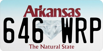 AR license plate 646WRP