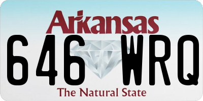 AR license plate 646WRQ