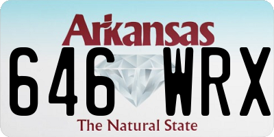 AR license plate 646WRX
