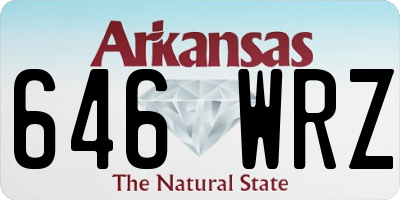 AR license plate 646WRZ