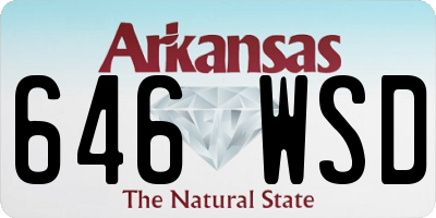 AR license plate 646WSD