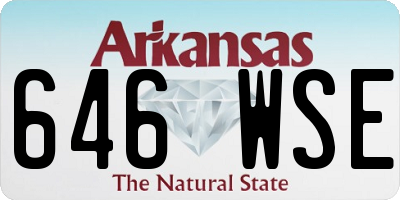 AR license plate 646WSE