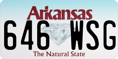 AR license plate 646WSG