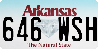 AR license plate 646WSH