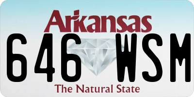AR license plate 646WSM