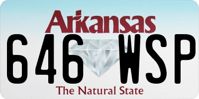 AR license plate 646WSP