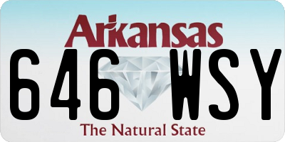 AR license plate 646WSY