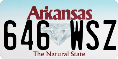 AR license plate 646WSZ