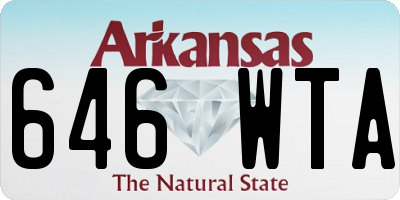 AR license plate 646WTA