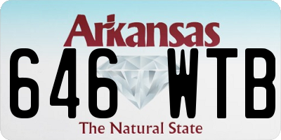 AR license plate 646WTB