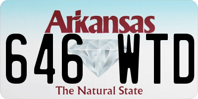 AR license plate 646WTD