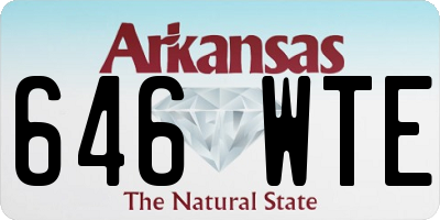 AR license plate 646WTE