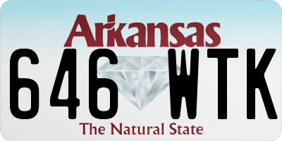 AR license plate 646WTK