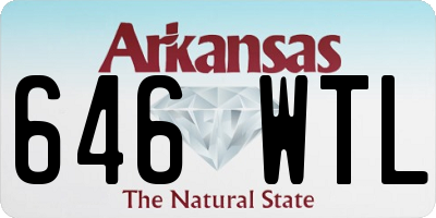 AR license plate 646WTL