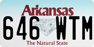 AR license plate 646WTM