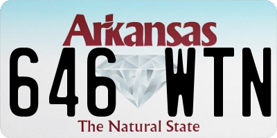 AR license plate 646WTN