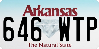 AR license plate 646WTP