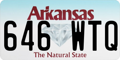 AR license plate 646WTQ