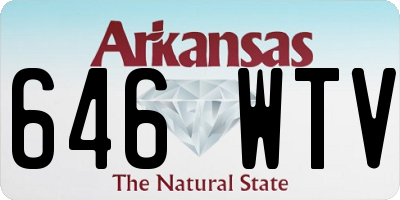 AR license plate 646WTV