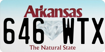 AR license plate 646WTX