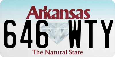 AR license plate 646WTY