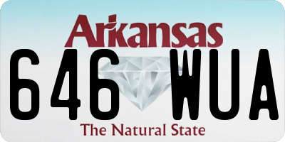 AR license plate 646WUA